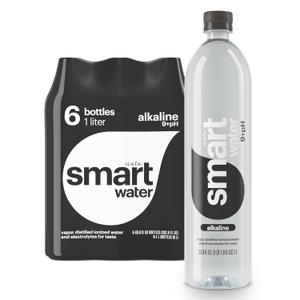 Smartwater alkaline with antioxidant 1L 6pk (EXP 03/25/28)