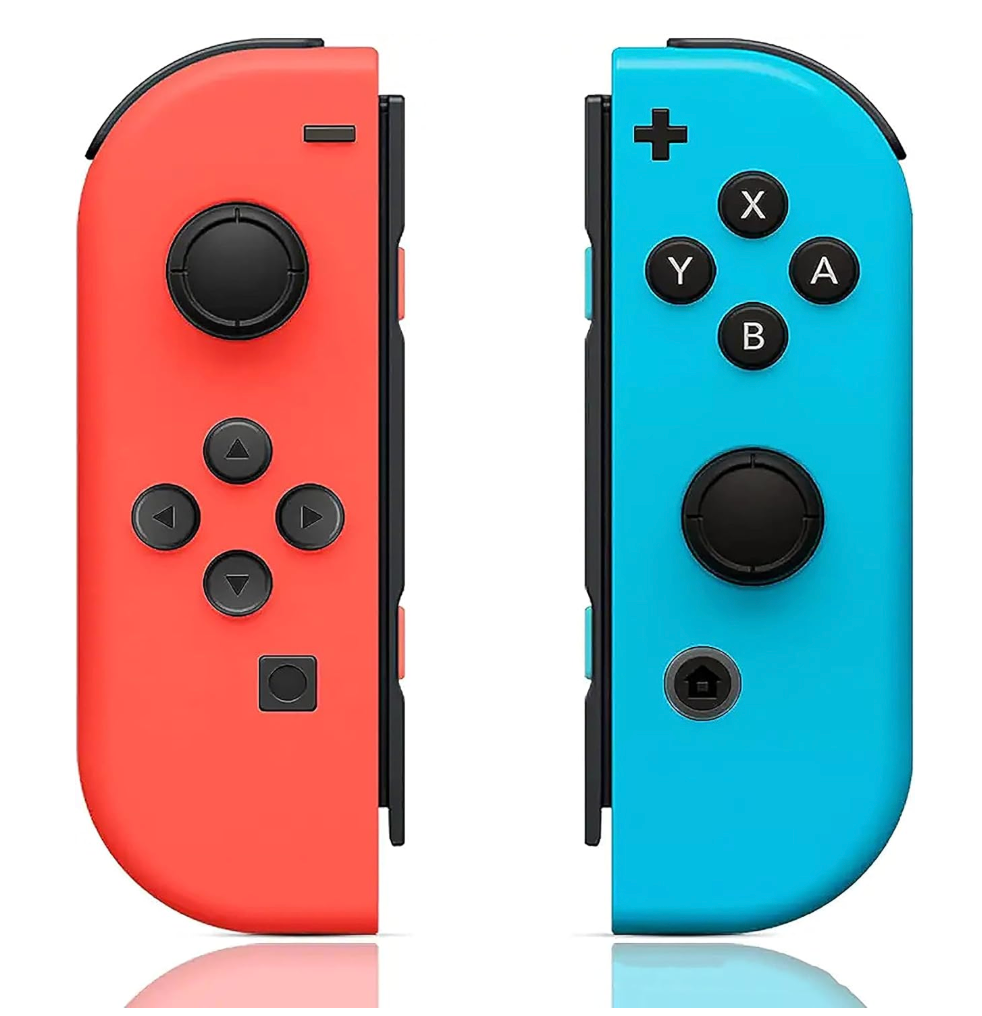 Costec Joy Con for Nintendo Switch Replacement for Nintendo Switch Controller, Compatible with Switch, Wireless Left and Right Joy Con for Switch Nintendo Support Dual Vibration/Wake-up/Screenshot, Joy Con Controller for Switch OLED Lite [Neon Red/Neon Blue]