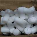 72-Pack White Pillar Candles Bulk Set, 2 x 3/4/6 Inch 3 Sizes