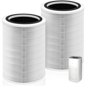12010 HEPA Replacement Filter for Clorox Large Room Air Purifier 11010 & 11011,3-in-1 H13 True HEPA with Activated Carbon Filter,2 Pack