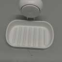 TAILI Soap Dish Soap Holder Suction Cup Powerful Vacuum Suction, Strong Sponge Holder for Shower, Bathroom, Tub and Kitchen Sink, Drill-Free, Removable (5.8" * 3.7" 1 Tier, White)