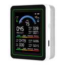 Air Quality Monitor Indoor, 10 in 1 Portable Smart Air Quality Tester for CO2 | CO | TVOC | HCHO | Temp | AQI | PM0.3-1 Detection Hum for Home Cars, Plants, Pets, Car, Hotel