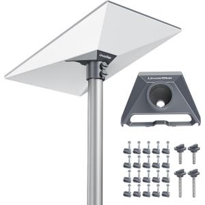 Starlink Gen 3 Mount, Starlink Gen 3 Pipe Adapter Mount, Aluminum Alloy Starlink Pole Mount Weather-Resistant Mounting Kit Compatible with Starlink Standard Dish V3 Kit Accessories Linkoostar