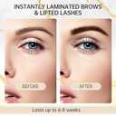 2 x 2025 Upgraded Avocado Lash Lift Kit, Brow Lamination Kit, Eyelash & Eyebrow 2-in-1 Perm Set, Professional Semi-Permanent Curling and Styling, Suitable For Beginners, Salon, Home Use