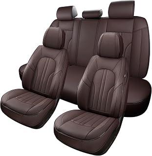 MINGBRON Car Seat Covers,Car Seat Protector Waterproof,Seat Covers Full Set, Car Seat Protectors,Automotive Seat Covers Fit for Most Cars Brown 