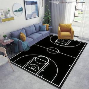 Home Area Runner Rug Pad Basketball Court with Black in Thickened Non Slip Mats Doormat Entry Rug Floor Carpet for Living Room Indoor Outdoor Throw Rugs, Multi9, 4'x5'3''120cm*160cm