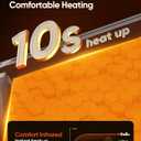 Ballu Mica Infrared Space Heater Large Room,Panel Heater with Programmable Thermostat,WiFi App Control,Portable Stand or Wall Mount, Energy Efficient Smart Quiet Heater,Work with Alexa,Black