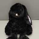 WEIGEDU Black Bunny Stuffed Animal Plush Toy with Floppy Ears, 17.7 Inch Soft Plush Rabbit Cuddle Buddy for Nursery Decor, for Boys and Girls