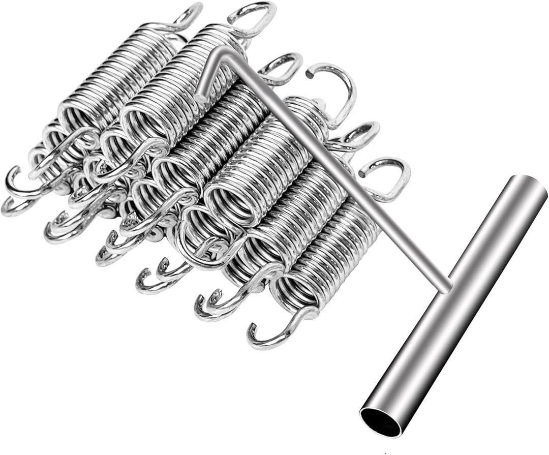 3.5 Inch Heavy Duty Trampoline Springs, 16pcs with T Hooks