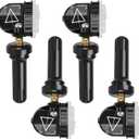 TPMS Sensor,GM 433Mhz Tire Pressure Monitor Sensor Compatible with Chevy, GMC, Cadillac & Buick - Camaro, Cruze, Malibu, Silverado, Sierra, Terrain, Yukon, Lacrosse-Replace#13598773 13516165-4 Pack