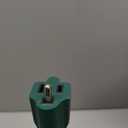 Enhon Christmas Tree Lights Controlled Outlet, Plug in Control Outlet Extension Cord with 2 Sockets and Gingerbread Man Remote Switch for Christmas Tree and Long Range Lighting Control, Green (1 Pack)