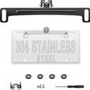 Pixelman Universal Car Rear View Camera License Plate Bracket, Upgraded Full Stainless Steel Backup Camera Mount, Dash Cam Mirror Accessory, Only Installation Holder