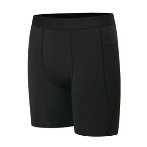 Youth Boys' Compression Shorts - Performance Spandex Athletic Underwear for Basketball with Side Pocket, L