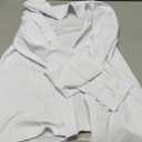 Siliteelon Women's Button Down Shirt Slim Fit Long Sleeve Business Shirts with 4-Way Stretch Wrinkle Free (Large, White)