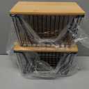 2 Pack Onion and Potato Storage Bins, Stackable Pantry Organizers Storage, Large Wire Storage Basket for Onion, Potato, Fruit, Vegetables