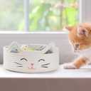 ZLG Round Woven Storage - Baby Diaper, Towel, Dog Toy & Decor Gift Basket - White - 9.8 x 4 inches (Small)