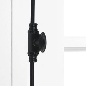 A29 Hardware 6 Feet Cremone Bolt for Windows, Bolt Lock, Cast Iron Plain Style, Black Powder Coat Finish - Cremone Bolt Cabinet Hardware, Vintage and Stylish Home Decor