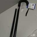 DMI Deluxe Adjustable Cane with Comfort Grip Handle and Strap, Black