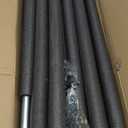 FAHKNS 6PCS Trampoline Replacement Straight/Curved Poles, 8-16FT Universal Enclosure Pole with Foam Sleeve & Hardware, 2 Installation Ways