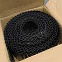 Corrugated Metal Garden Edging, 6'' x 105' Rustproof Edging for Landscape, Flexible Garden Border for Flower Bed, Garden Fence, Lawn, Paver Edging (Black)