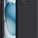 Miracase Compatible with iPhone 15 Plus Case, [Soft Anti-Scratch Microfiber Lining], Liquid Silicone Case Gel Rubber Shockproof Drop Protection Phone Case for iPhone 15 Plus, Black