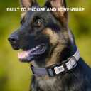 Personalized Dog Collars for Small Dogs, Reflective Dog Collar QR Code Name Tags, Soft Nylon, S (Black-Gray Gradient)