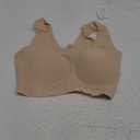 Seamless Bras for Women Full Coverage Wireless Bralette Widen Straps & Side, Comfortable Breathable Smooth Pull On Bras M