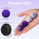 Magnetic Balls Fidget Toy Adults, Silicone Magnetic Balls, Fidget Toys, Office Desk Fidget Balls for Anxiety Relief, Sensory Toy for Fingers Hands (Purple-4PCS)