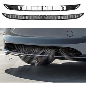 Shademax Front Grill Mesh Inserts for Refreshed Tesla Model 3 Highland 2024 2025 2026 Air Inlet Vent Grille Cover Replacement for Tesla Model 3 Highland 2025 Accessories (Detachable Version)