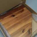 Demigo Corner Shelf Wall Mount, Set of 2 Solid Acacia Wood 11.8 x 16.5 inches Floating Corner Shelves, Smooth - Durable - Attractive Corner Shelves for Bedroom Living Room Bathroom Kitchen (Brown)