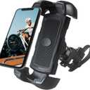 Bike Phone Holder Upgraded Adjustable Strap Universal Motorcycle Phone Mount Compatible with All Cell Phones and All Cases, Black