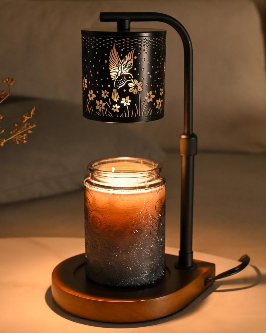 Candle Warmer Lamp Timer - Hummingbird Candle Lamp Warmer, Birthday Gifts for Women, Mothers Day Gifts for Mom, House Warming Gifts New Home, Candle Warmer for Jar Candles with 2 Bulb