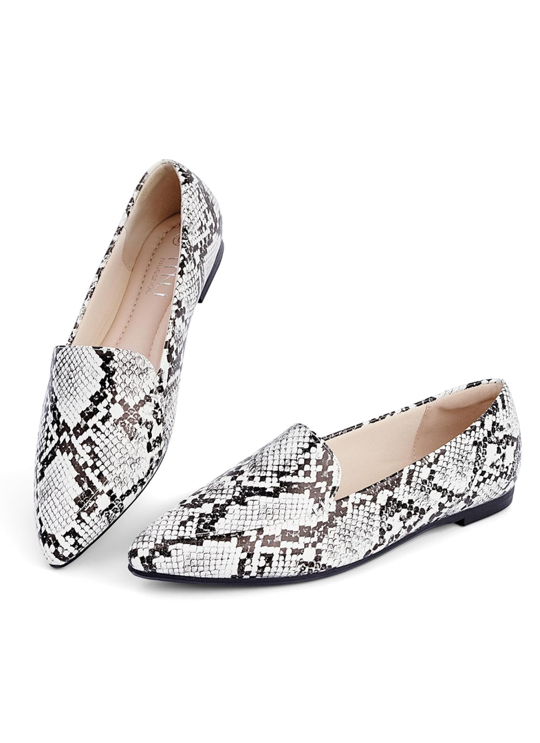 MUSSHOE Loafers for Women Comfortable Pointed Toe Memory Foam Women's Loafers, 8.5