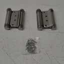 2Pcs Double Action Spring Hinge, Stainless Steel Self Closing Door Hinges, 3 inch Home Furniture Hardware for Saloon, Cafe Door, Swing Door