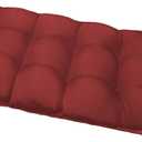 Outdoor Bench Cushions, Waterproof Patio Loveseat Cushions for Outdoor Furniture, Thick Love Seat Bench Cushions, 48" x 19" x 5", Red
