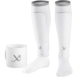 LUX Soccer Sleeves w/FREE Guard Stays for Men/Boys/Youth Compatible w/Soccer Grip Sock (Medium)