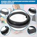 W11314648 W10897390 Washer Door Boot Seal Replacement, W11314648 Washer Door Gasket Compatible with Whirlpool Inglis Amana and Maytag, Replaces AP6835703, 4931032, PS12711495EAP12711495