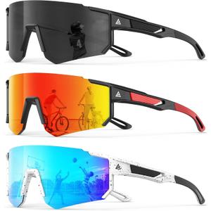 KALIYADI Kids-Sunglasses Toddler-Sunglasses Boys-Girls Youth-Sport-Sun-Glasses: Baseball Running UV400 Protection Age 6-14