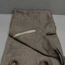 H.VERSAILTEX Linen Blackout Curtain 84 Inches Long for Bedroom/Living Room Thermal Insulated Grommet Linen Curtain Drapes Primitive Textured Burlap Effect Window Drapes 1 Panel - Heather Taupe Gray