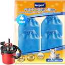 KEEPOW VRC2 Vacuum Filter Compatible with Vacmaster 1.5 to 3.2 Gallon Wet/Dry Vacuums, Compatible with Armor All 1.5-2.5 Gallon Wet/Dry Vacuum, 4 Pack