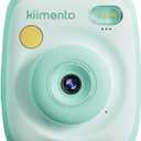 kiimento Instant Print Digital Camera, Ink-Free Thermal Printing with 4 Color-Themed Paper Options, 2.4 HD Screen, Selfie Lens, 48MP Photo, 1080p Video, 32GB Memory Card  Model P2 (Mint)