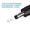JLY (3 Set 3.94Ft) PD USB-C to 3.5mm DC Plug 1.35mm Adapter Cable, Power Cord for 12V LED Strip, Monitor, Bluetooth Speaker, and DVR – Compact, Durable & Safe Charging with USB-C Port Devices