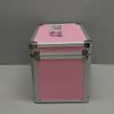 Small Medication Combination Lock Boxes with Code for Personal Items, Medicine Lockbox for Documents - 7.1 x 5.1 x 5.3 Inches Pink