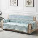 Greenland Home Maui Reversible Slipcover - Furniture Protector - Sofa - Multicolor, 1.96D x 3.23W x 0.03H meters