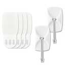 MOVELYST 120 Pieces Refill Strips for White Small Wire Toggle Hooks - No Tools Adhesive Replacement Strips for Wall Hooks, Removable Damage-Free Mounting Strips for Wall Decor & Storage
