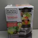 BLACK+DECKER PowerCrush Multi-Function Blender with 6-Cup Glass Jar, 4 Speed Settings, Silver