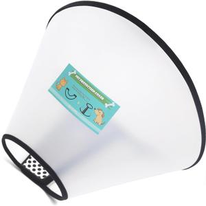 GLADOG Soft Dog Cone Collar, 3 PCS (XL is Only 1 PCS) Flexible Plastic Cone for Dogs After Surgery, Dog Recovery Collar, Adjustable E-Collar for Large/Medium/Small Dogs Cat, Comfy Elizabethan Collar (XLX-Large Dog)