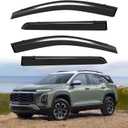 Window Visors Rain Guards Compatible with 2025 2026 Chevrolet/Chevy Equinox (NOT for EV), Tape-On Window Deflectors OEM-Style Rain Guards for Chevy Equinox Vent Visors Shades Rainproof (4pcs/Set)
