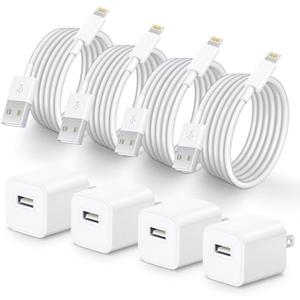 juusmart i Phone Lightning Charger，[MFi Certified] Phone Charger USB with Charging Cord 6 ft i Phone Charger Cable for i Phone 14 13 12 11 Pro/Pro Max/SE 2022/8/7/XS/XR/X/i Pad (3- Pack)
