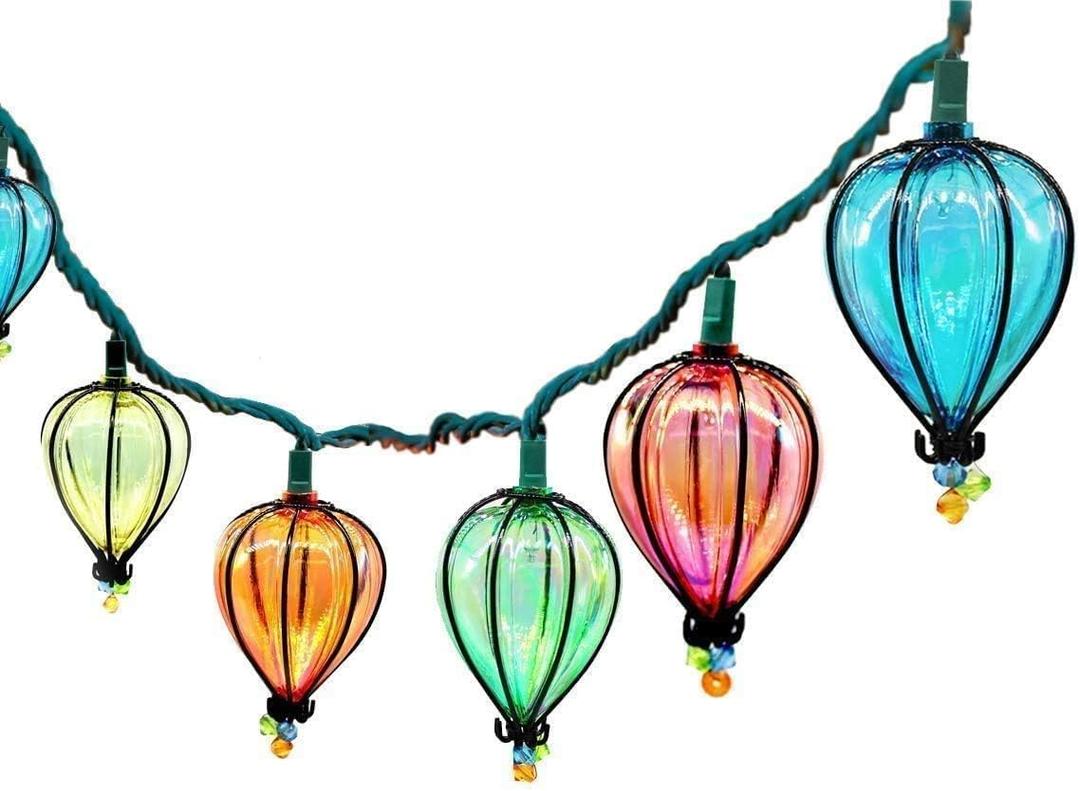 11FT Multicolor String Lights with 10 Bulbs, Colored Backyard Patio Lights String Lights, Hanging Indoor/Outdoor UL Listed for Christmas Bistro Wedding Party Bedroom Decor, 2 PCS